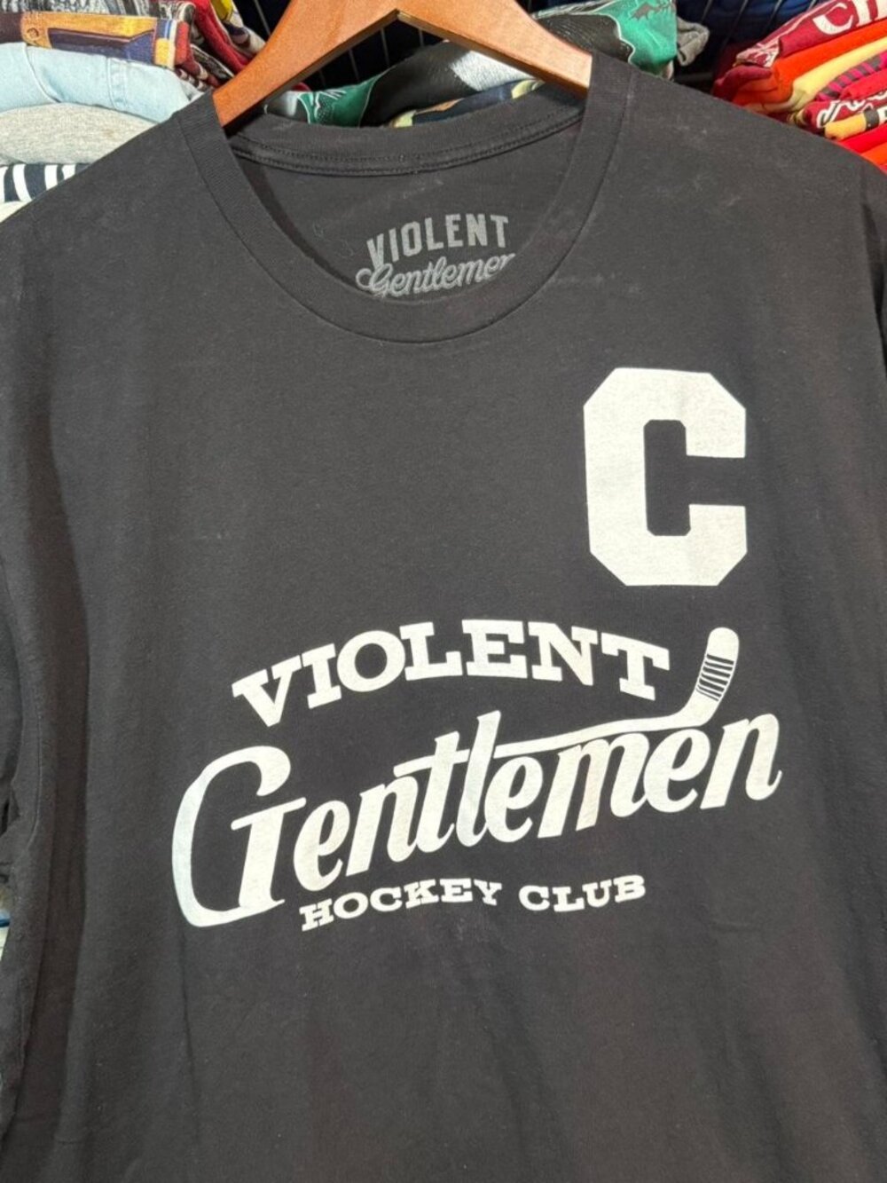Violent gentleman hockey club captain t shirt black